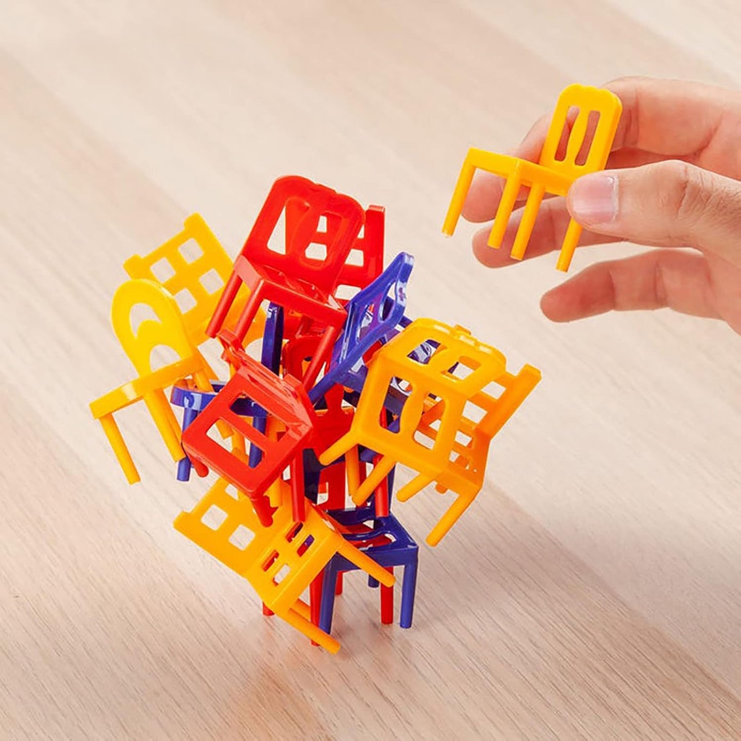 StackSmart - Stuhl-Stapelspiel Für Kinder – Kreativ & Fördert Feinmotorik