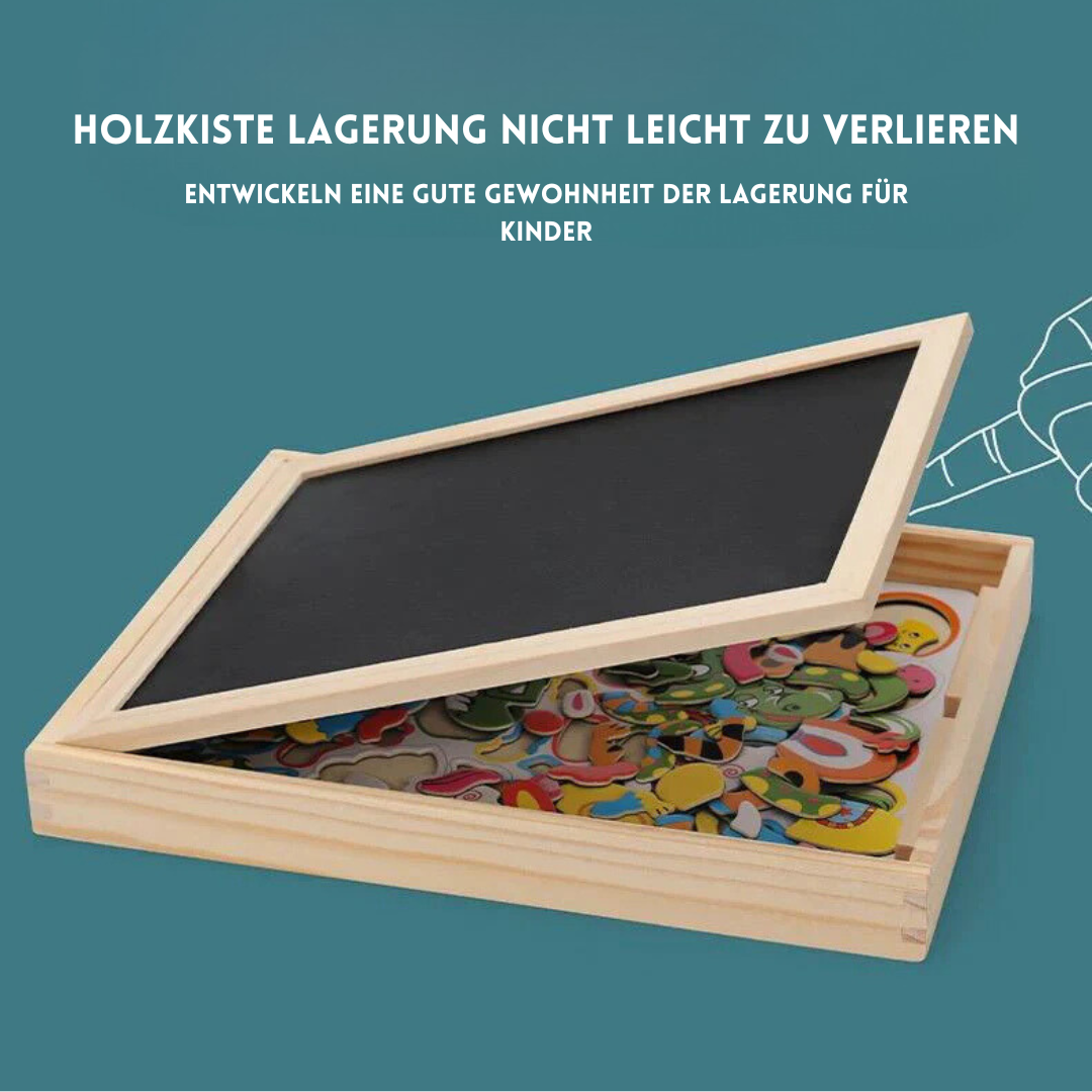 DrawBuddy – 2in1 Magnetische Zeichen- & Lerntafel für Kinder