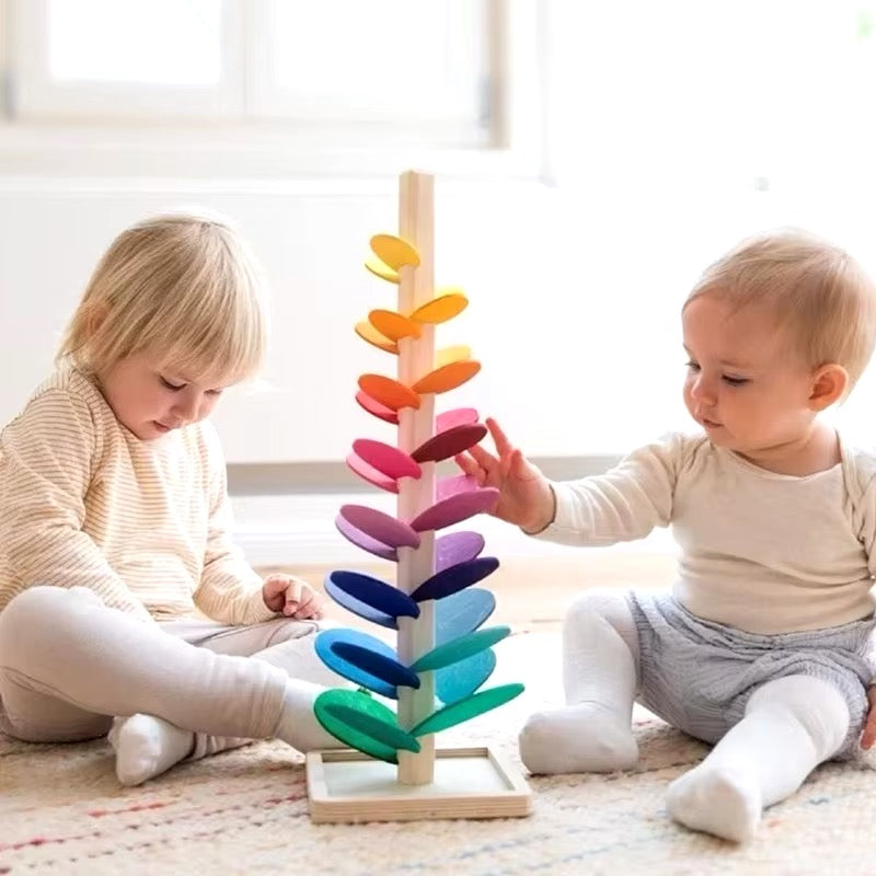 ColorDrop - Regenbogen Turm Spielzeug – Lernspaß & Beruhigend