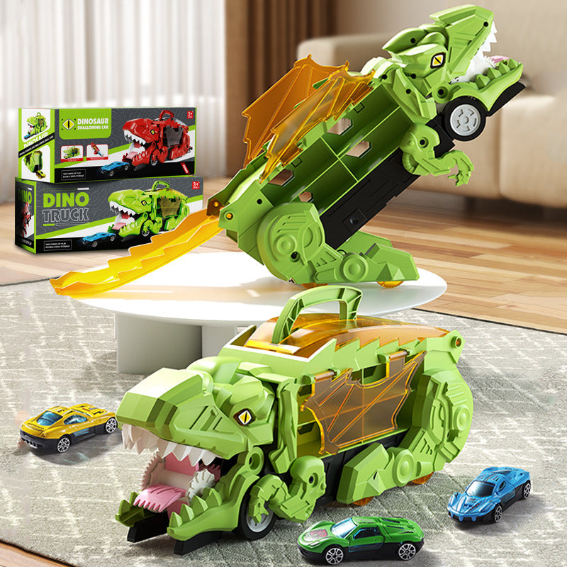 DinoCrusher – Transformer Spieltruck für Kinder – Leuchtend & Actiongeladen