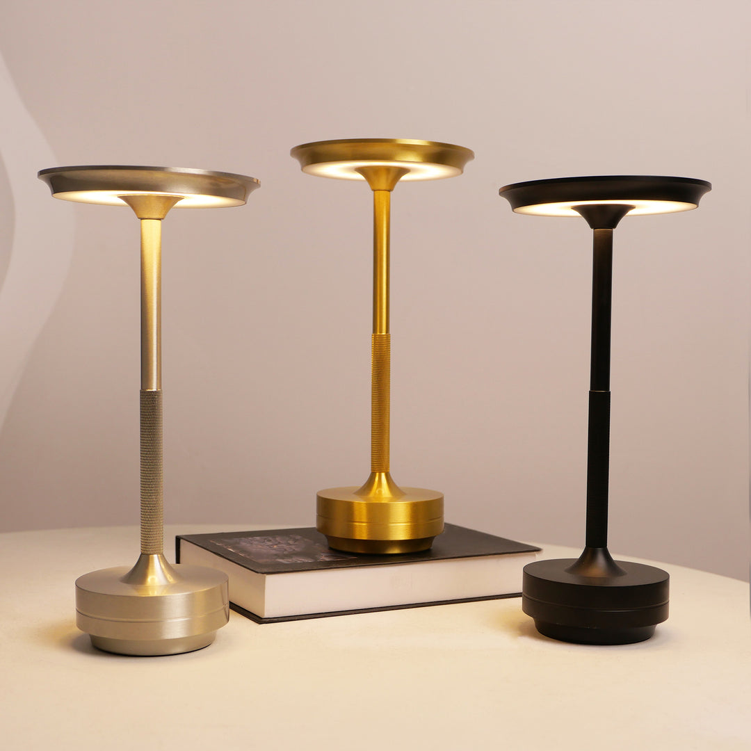 LED Tischlampe aus Aluminiumlegierung | Edles Design mit Touch-Steuerung