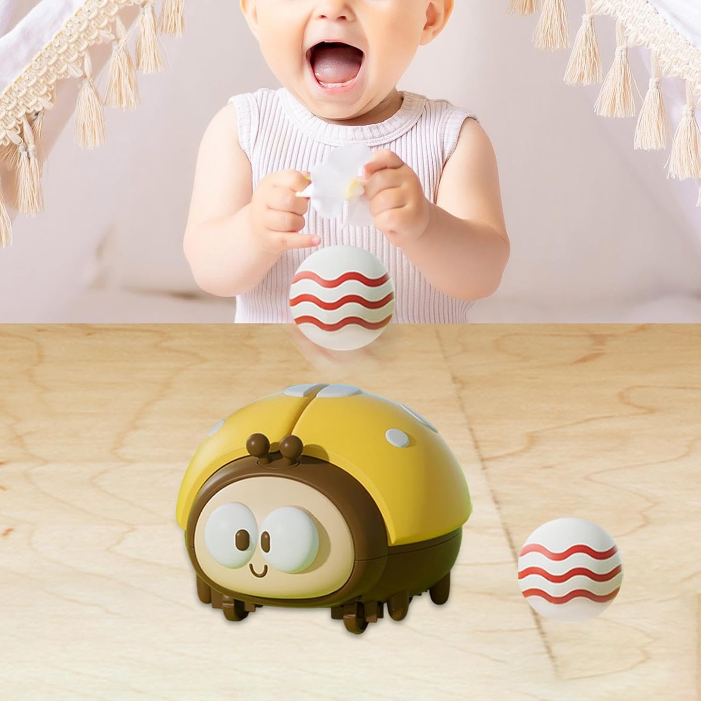LadyFloat – Schwebender Marienkäfer Ballon für Babys