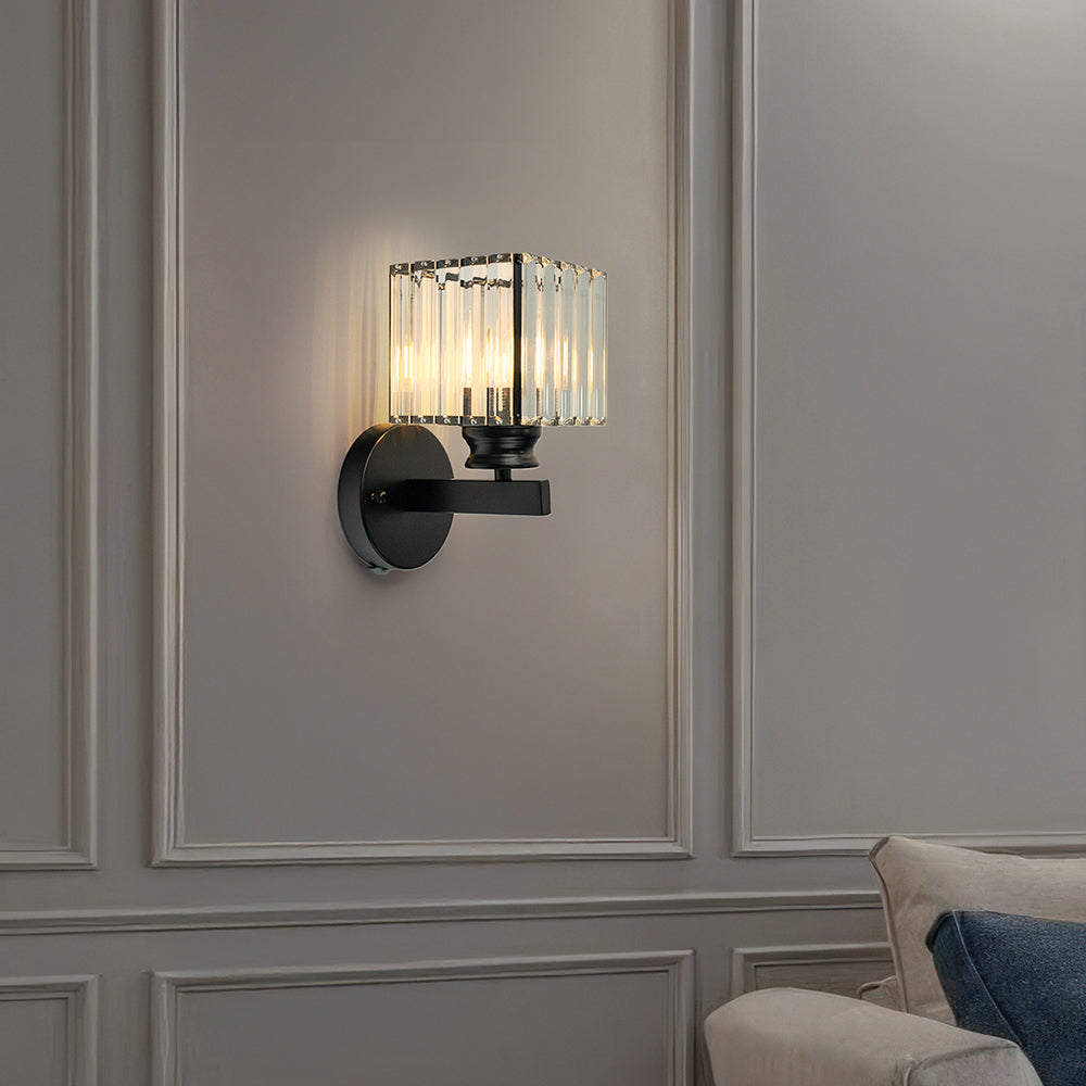 Wandleuchte Kristall modern | Elegante Beleuchtung für Flur & Schlafzimmer