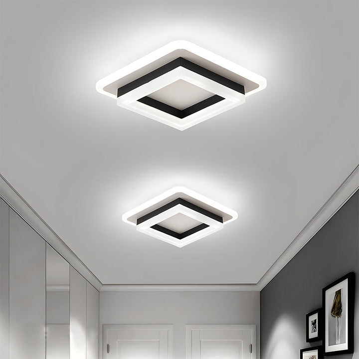 LED Deckenleuchte quadratisch | Moderne Beleuchtung für Flur & Wohnzimmer