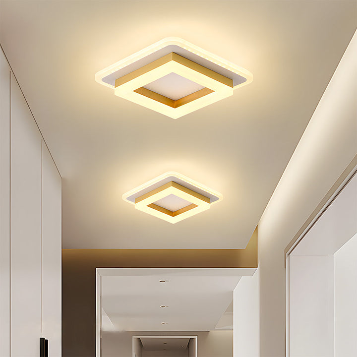 LED Deckenleuchte quadratisch | Moderne Beleuchtung für Flur & Wohnzimmer