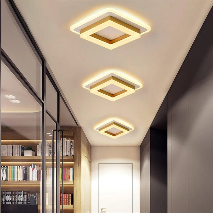 LED Deckenleuchte quadratisch | Moderne Beleuchtung für Flur & Wohnzimmer