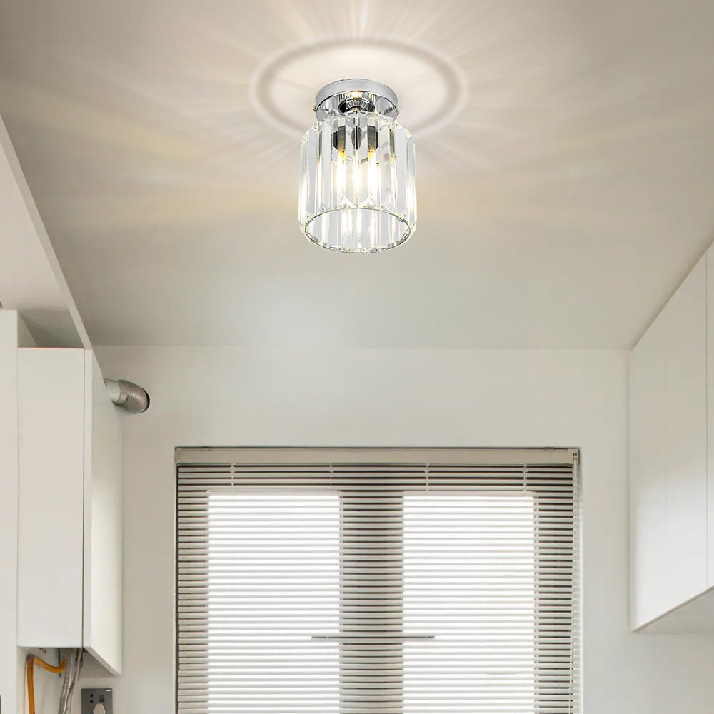 Deckenleuchte Kristall modern | Stilvolle Beleuchtung für Flur & Wohnzimmer