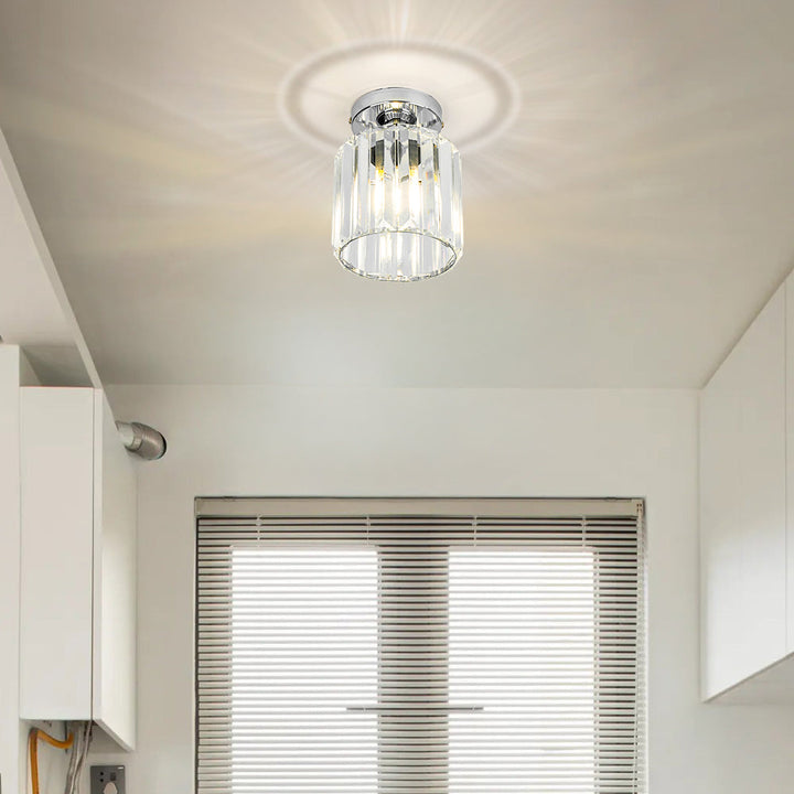 Deckenleuchte Kristall modern | Stilvolle Beleuchtung für Flur & Wohnzimmer