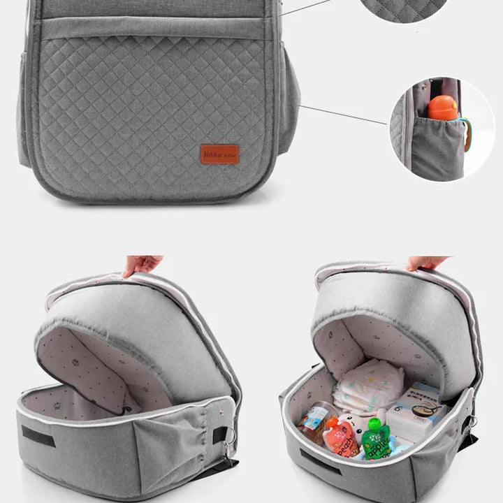 Baby Reisebett – Tragbar & Bequem – Inklusive Wickeltasche für Unterwegs 5