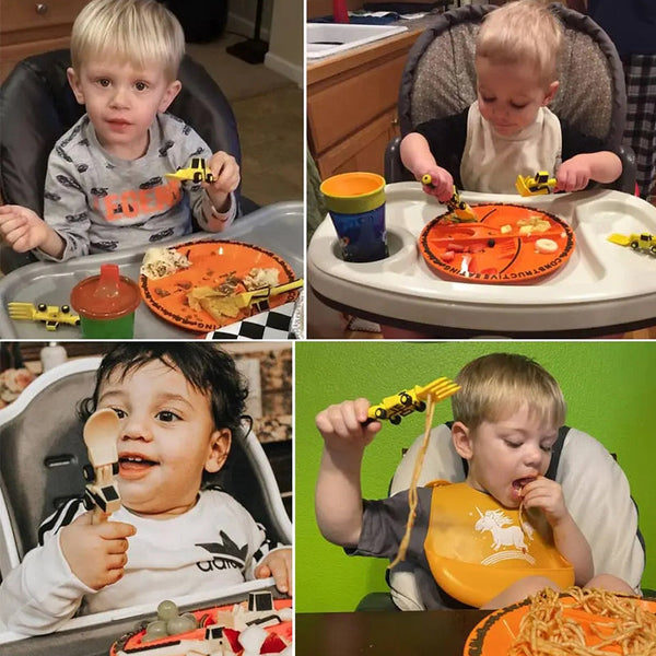 DiggerDish - Kindergeschirr Set – Spielerisch & Bauwagenstark