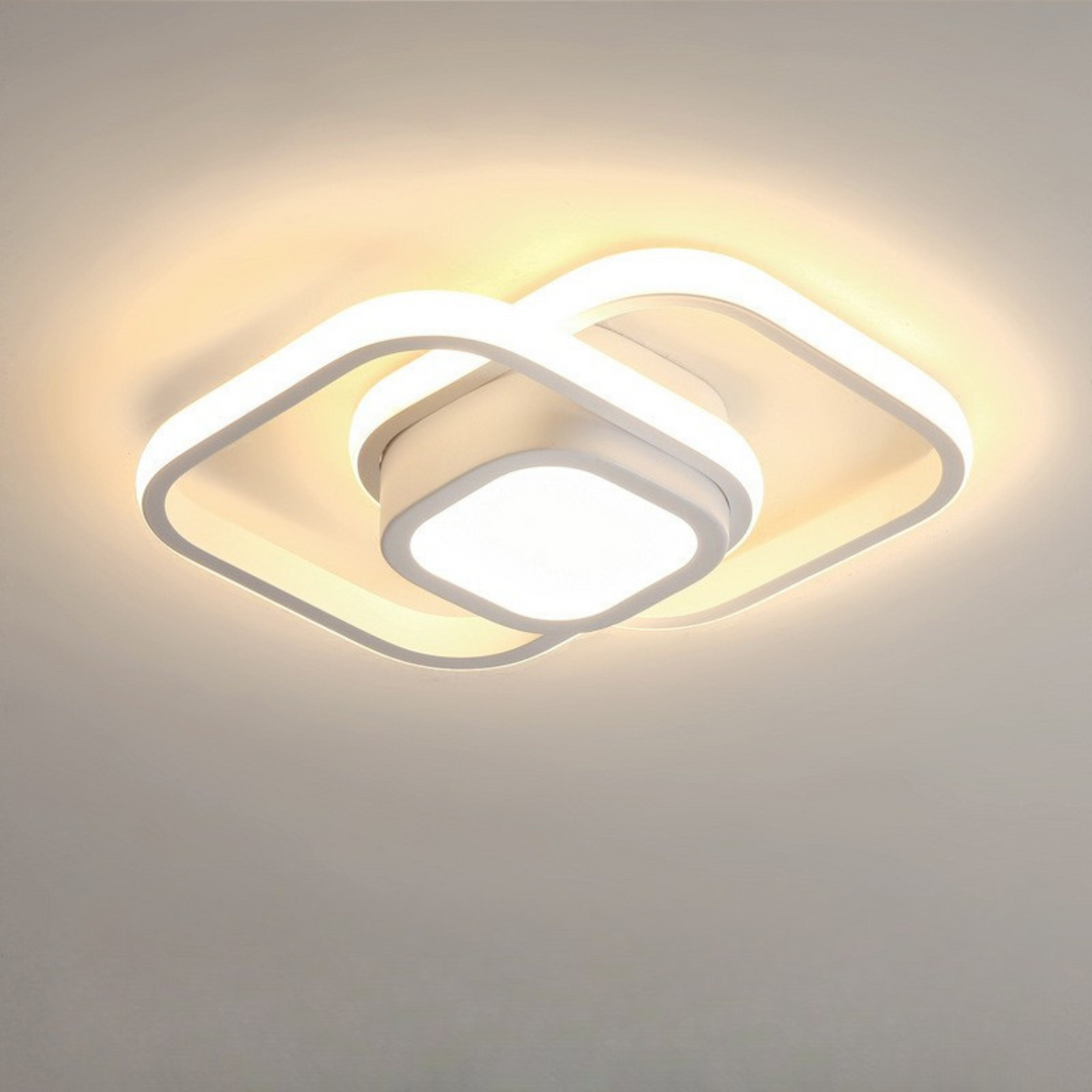 LED-Deckenleuchte modern | 3-Farben-Licht für Wohn- & Schlafzimmer