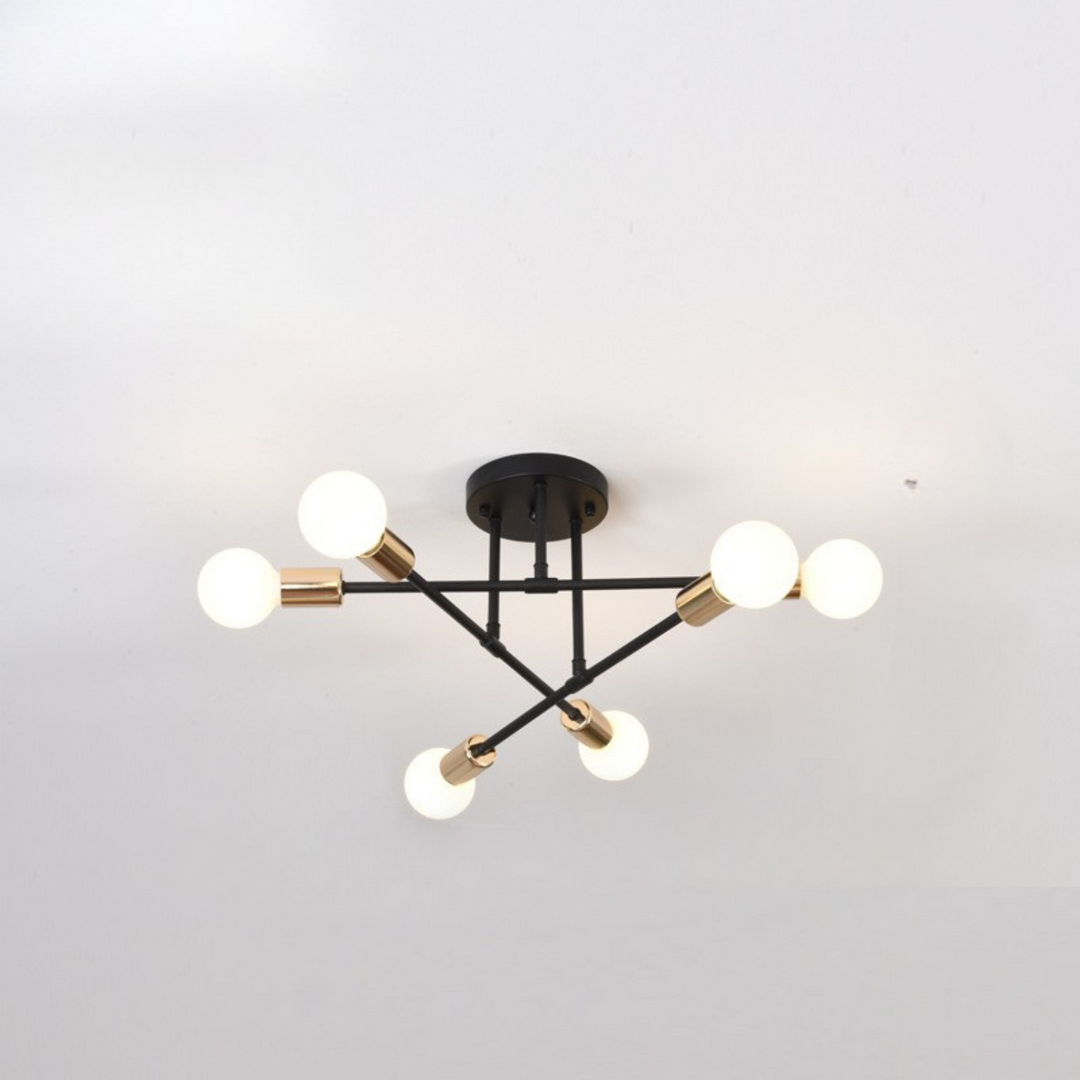 Deckenlampe aus Eisen | Moderne Beleuchtung für Wohnzimmer und Schlafzimmer