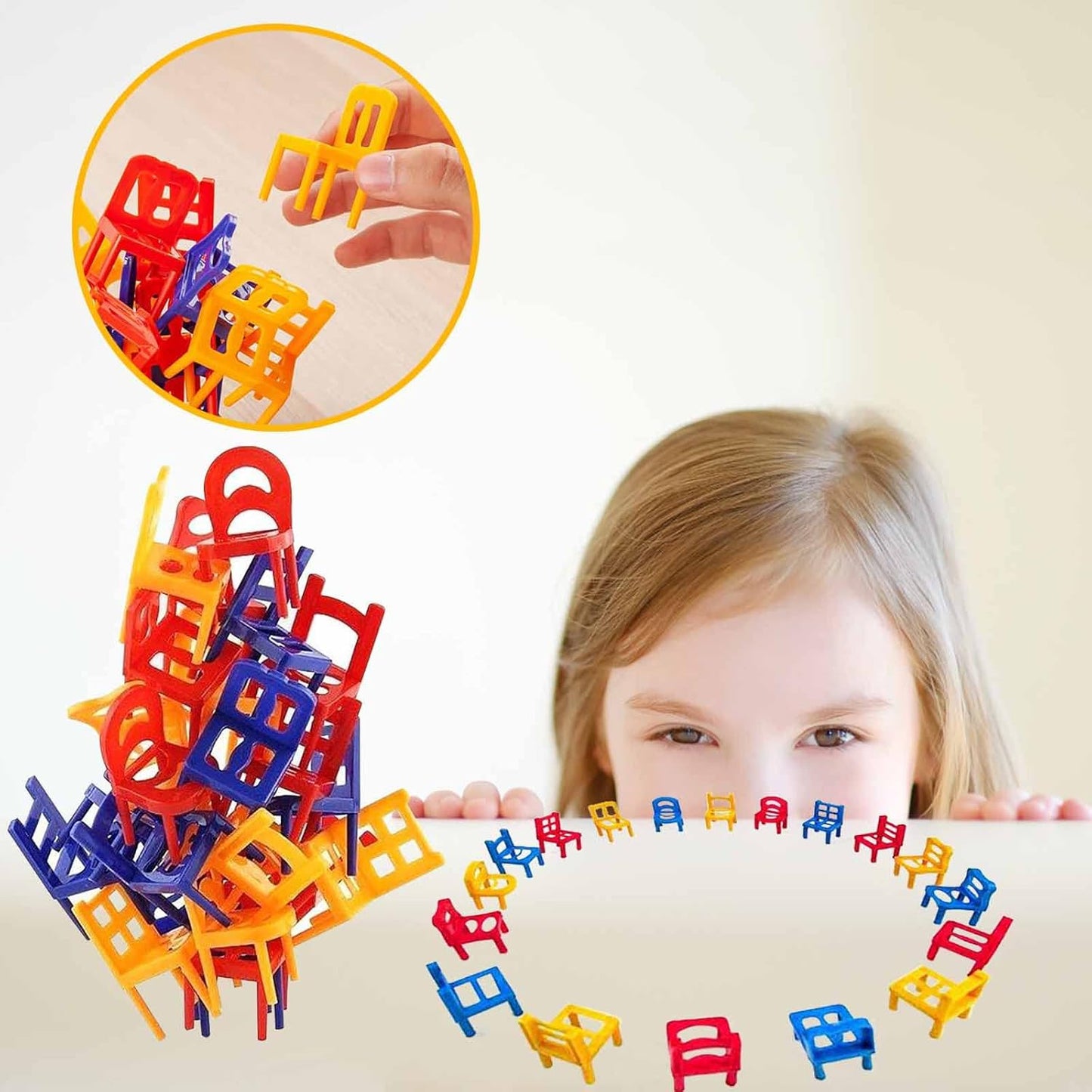 StackSmart - Stuhl-Stapelspiel Für Kinder – Kreativ & Fördert Feinmotorik