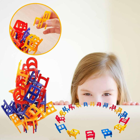 StackSmart - Stuhl-Stapelspiel Für Kinder – Kreativ & Fördert Feinmotorik