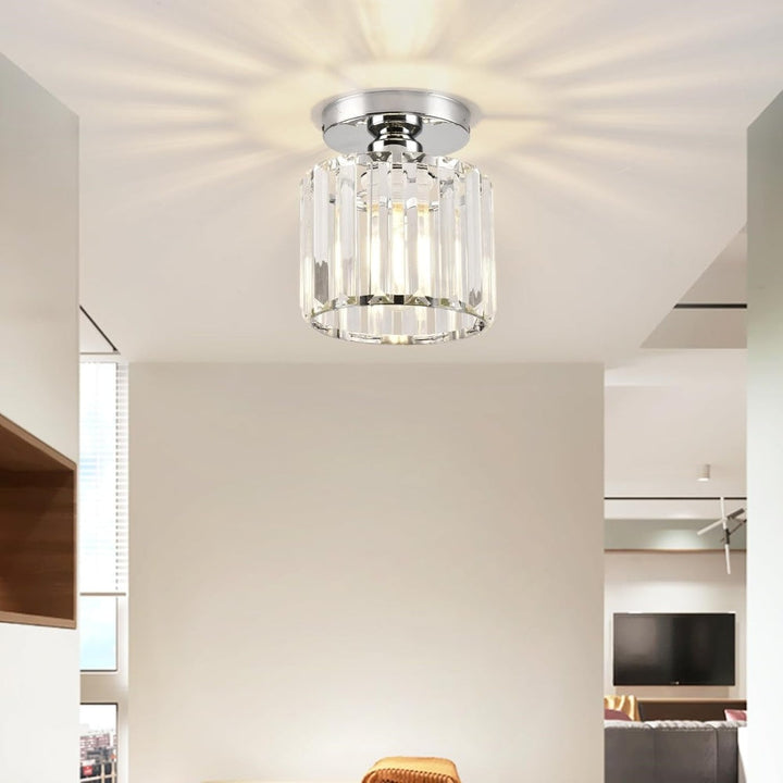 Deckenleuchte Kristall modern | Stilvolle Beleuchtung für Flur & Wohnzimmer