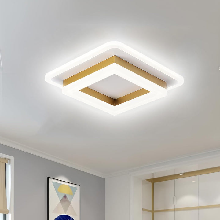 LED Deckenleuchte quadratisch | Moderne Beleuchtung für Flur & Wohnzimmer