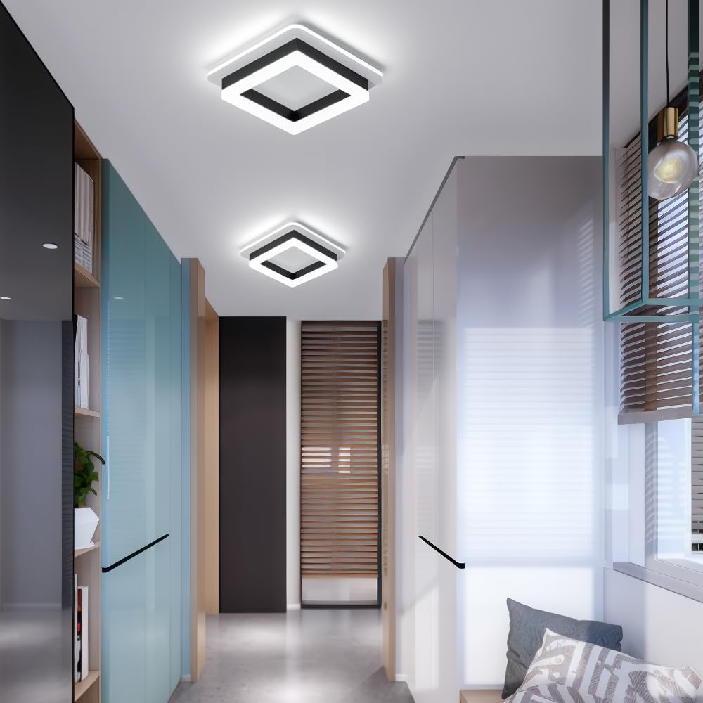 LED Deckenleuchte quadratisch | Moderne Beleuchtung für Flur & Wohnzimmer