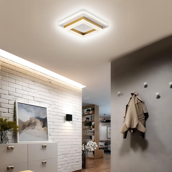LED Deckenleuchte quadratisch | Moderne Beleuchtung für Flur & Wohnzimmer