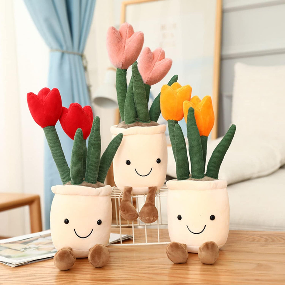 BloomBuddy | Kuschelige Blumenfigur – Fröhlich & Dekorativ