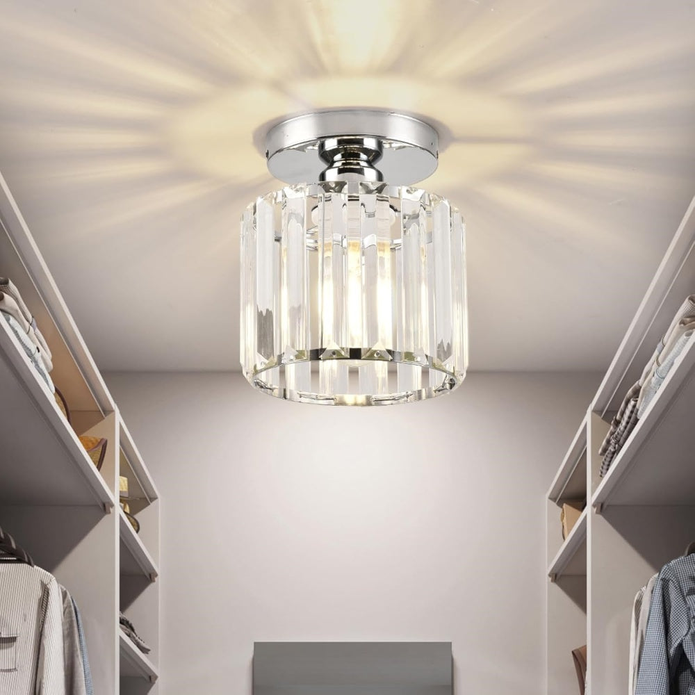 Deckenleuchte Kristall modern | Stilvolle Beleuchtung für Flur & Wohnzimmer