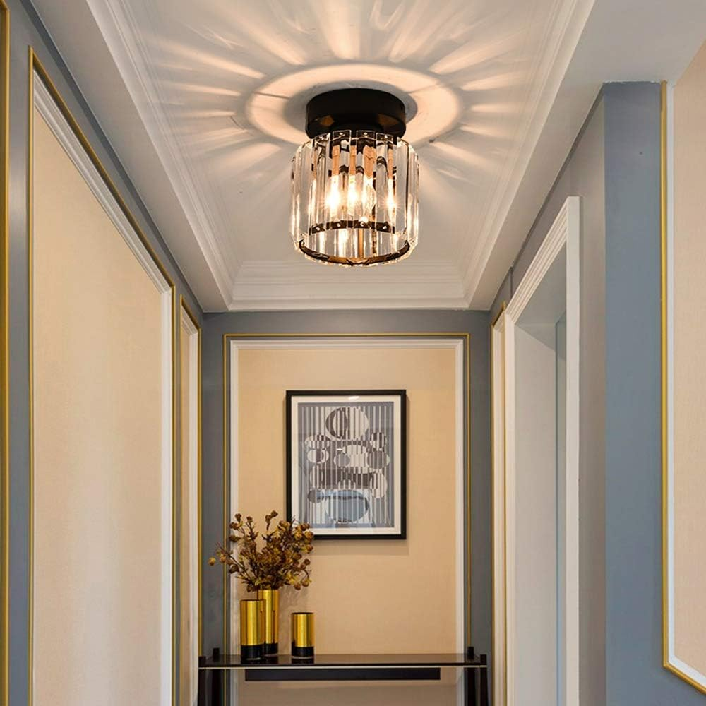 Deckenleuchte Kristall modern | Stilvolle Beleuchtung für Flur & Wohnzimmer