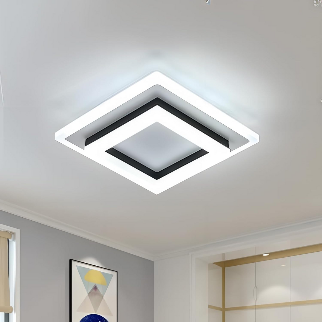 LED Deckenleuchte quadratisch | Moderne Beleuchtung für Flur & Wohnzimmer