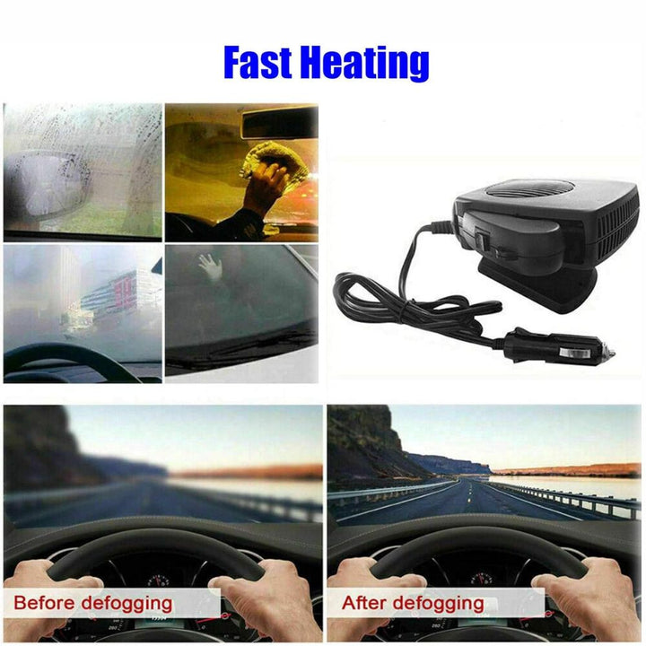 Autoheizung 12V – Kompakte Heiz- und Ventilatorfunktion – Schnelles Aufheizen für kalte Fahrten