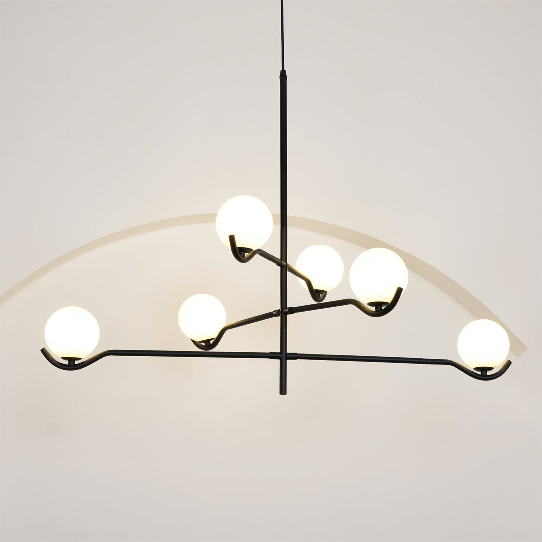 Moderne Kugel LED Pendelleuchte