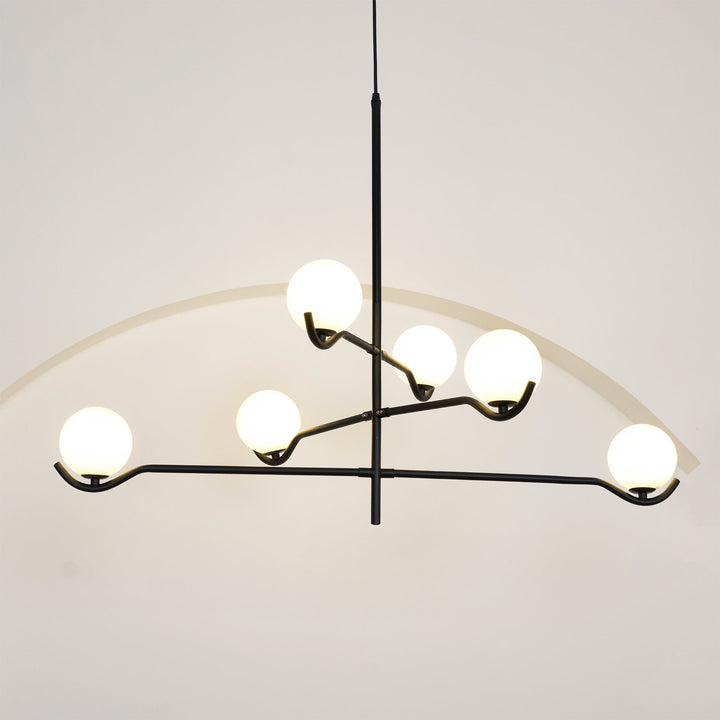 Moderne Kugel LED Pendelleuchte