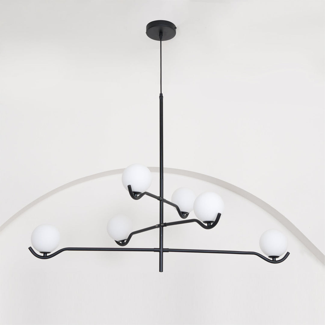 Moderne Kugel LED Pendelleuchte