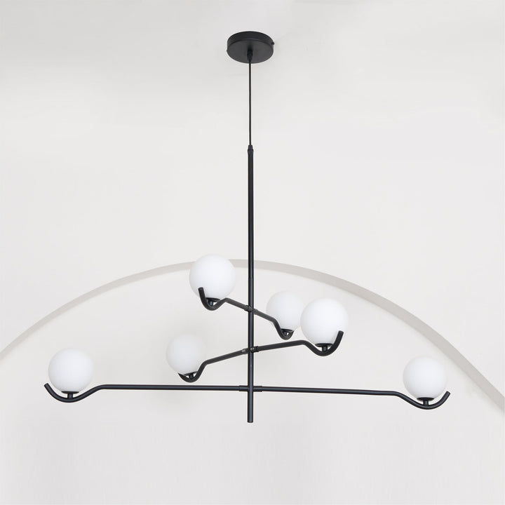 Moderne Kugel LED Pendelleuchte