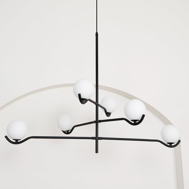 Moderne Kugel LED Pendelleuchte