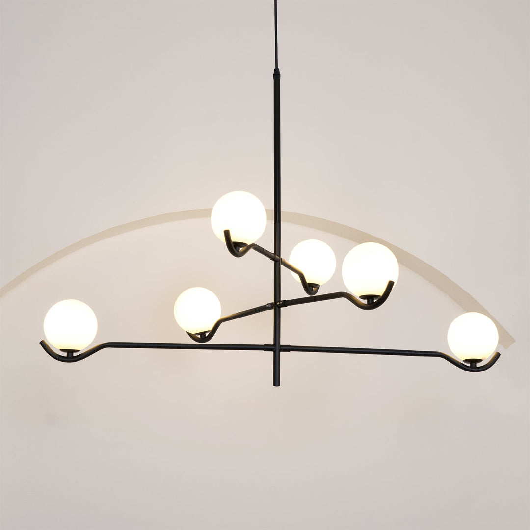 Moderne Kugel LED Pendelleuchte