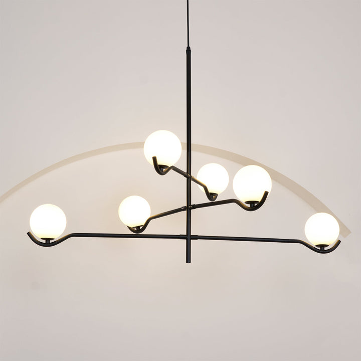 Moderne Kugel LED Pendelleuchte