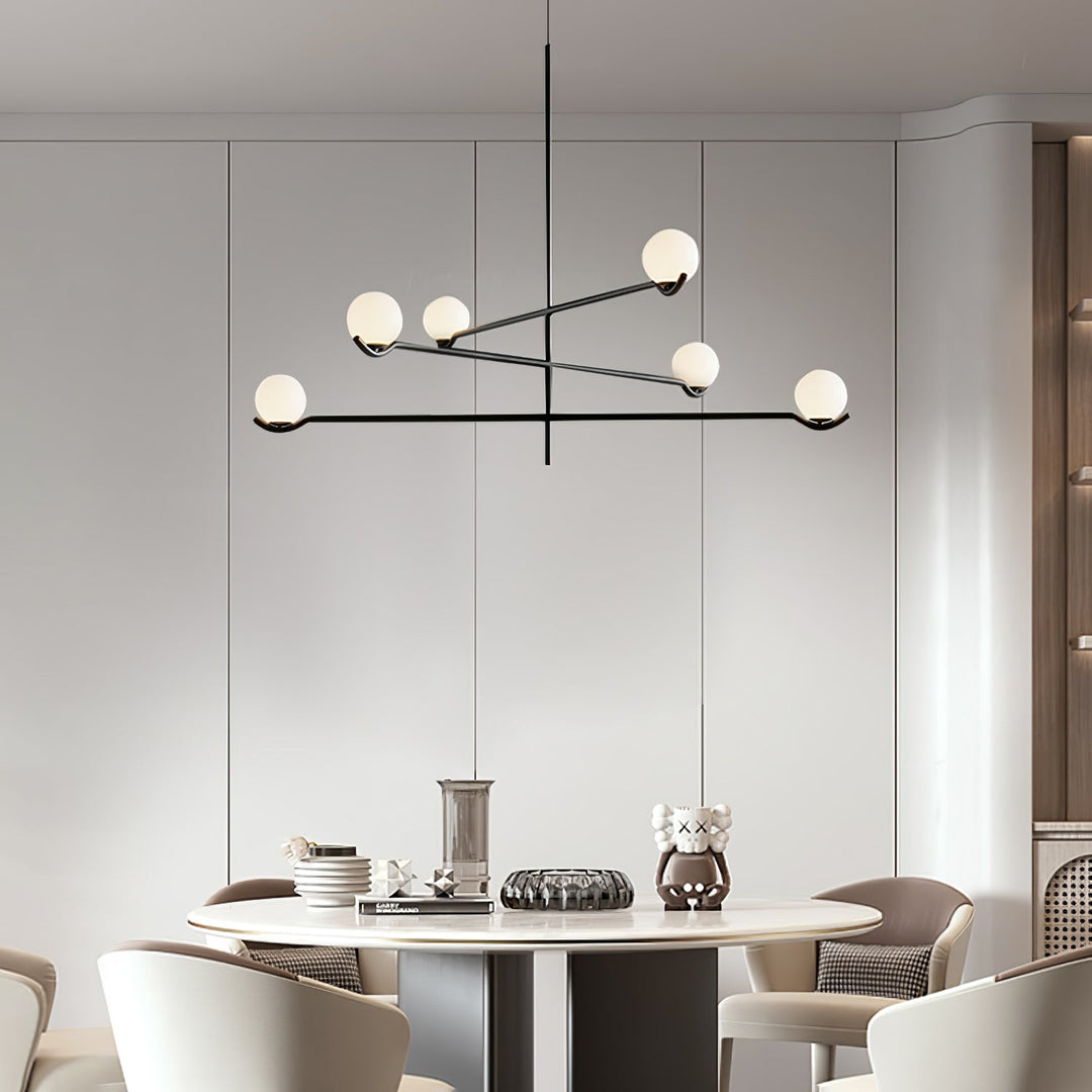 Moderne Kugel LED Pendelleuchte