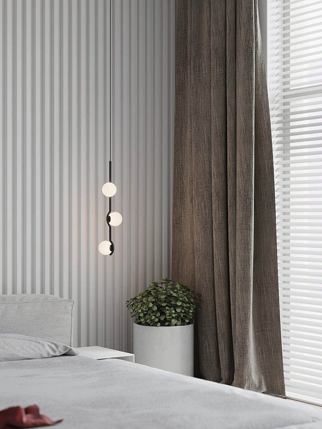Moderne Kugel LED Pendelleuchte