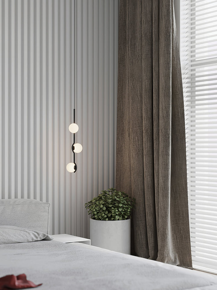 Moderne Kugel LED Pendelleuchte