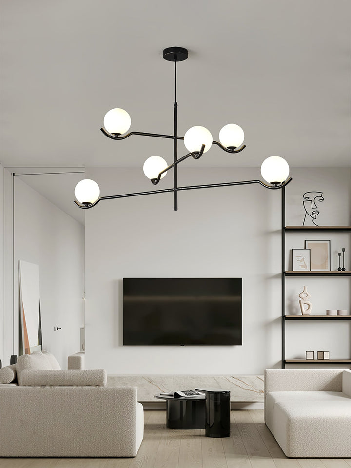 Moderne Kugel LED Pendelleuchte