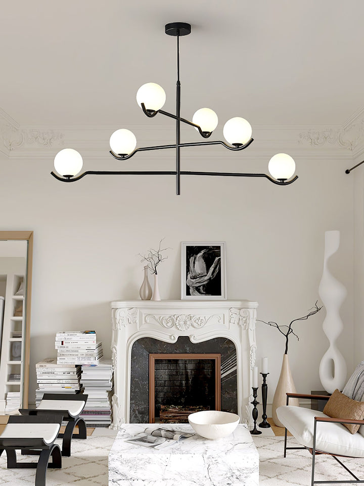 Moderne Kugel LED Pendelleuchte