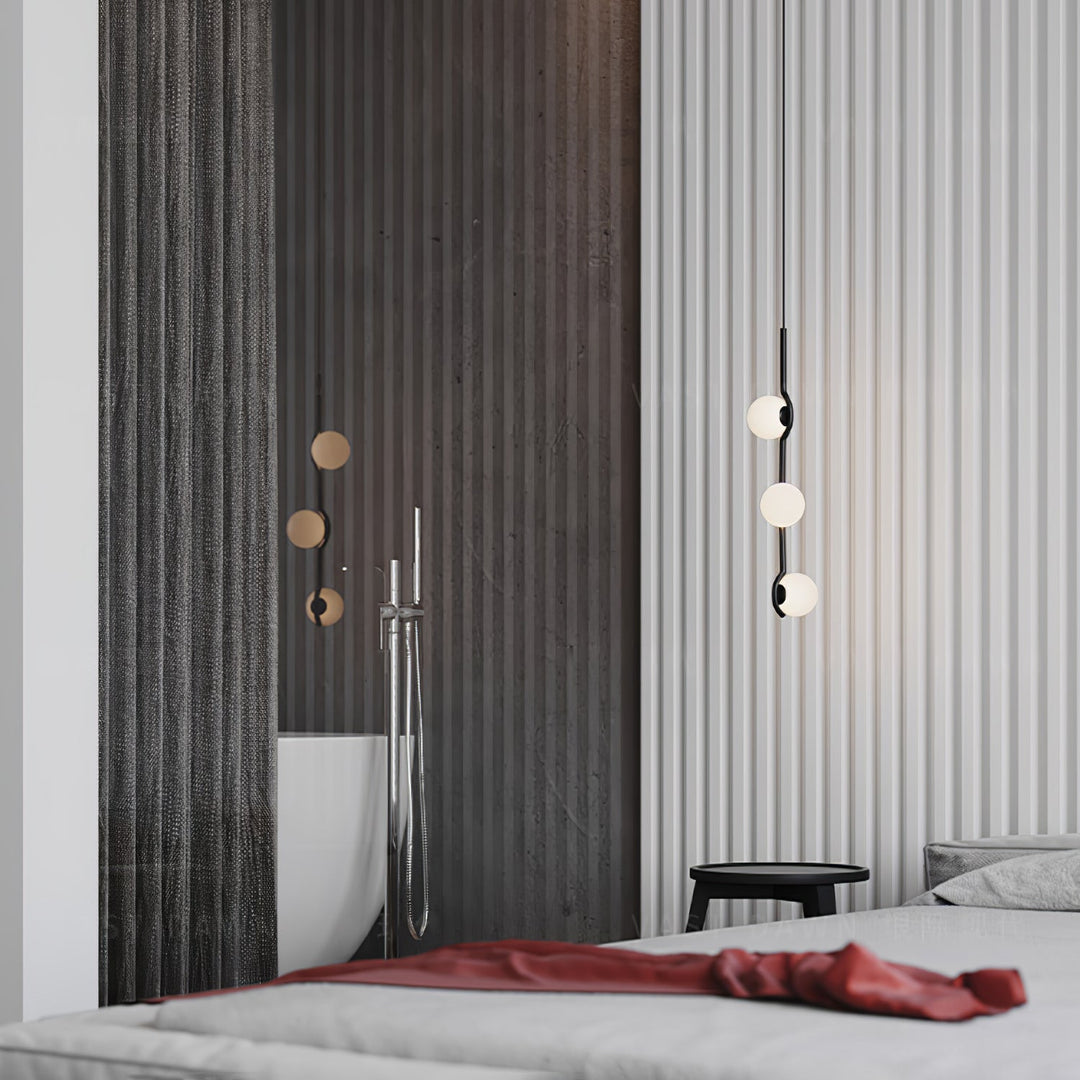 Moderne Kugel LED Pendelleuchte