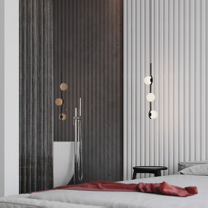 Moderne Kugel LED Pendelleuchte