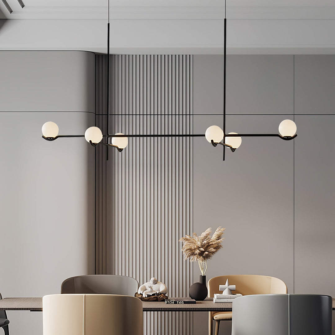 Moderne Kugel LED Pendelleuchte