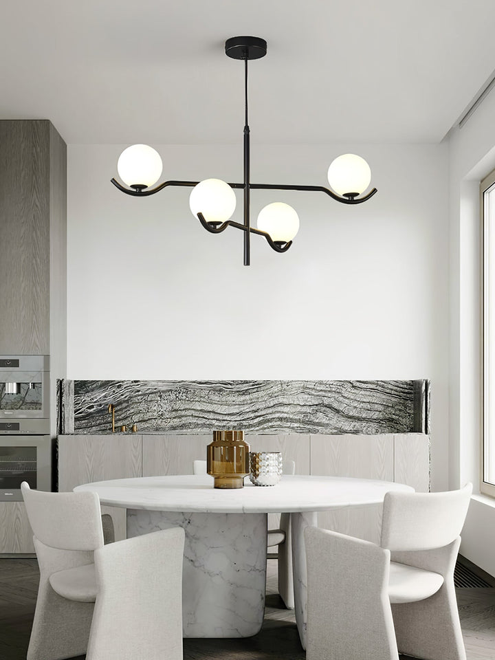 Moderne Kugel LED Pendelleuchte