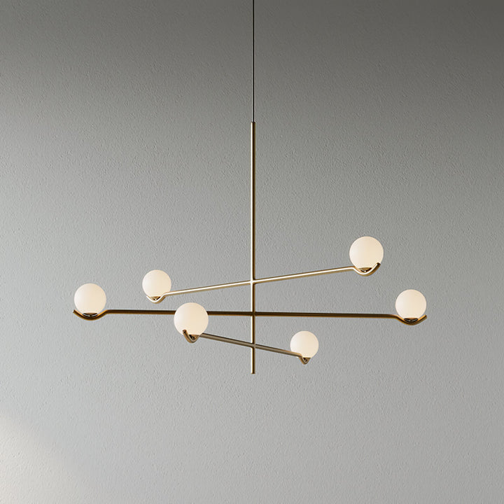 Moderne Kugel LED Pendelleuchte