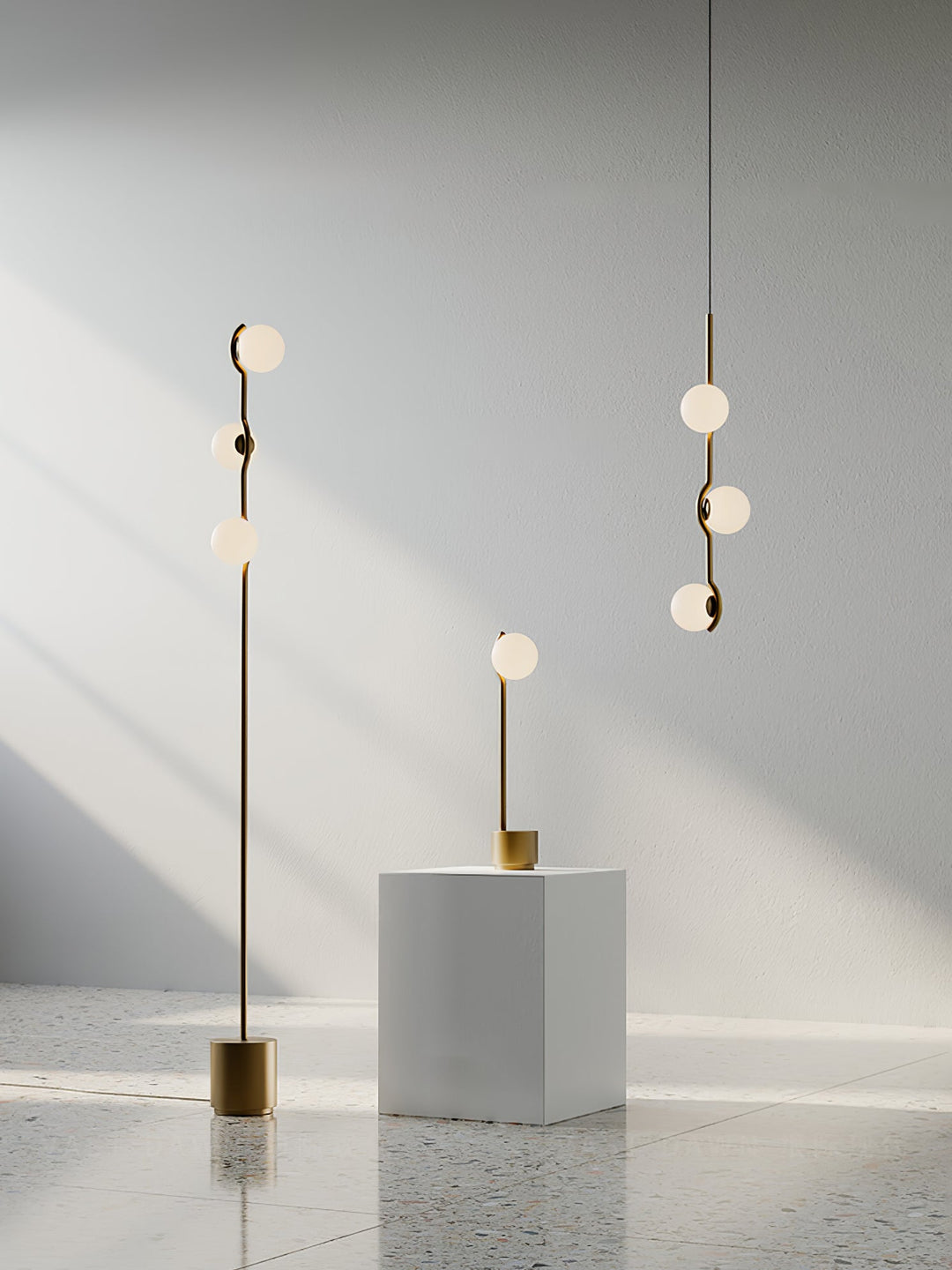 Moderne Kugel LED Pendelleuchte