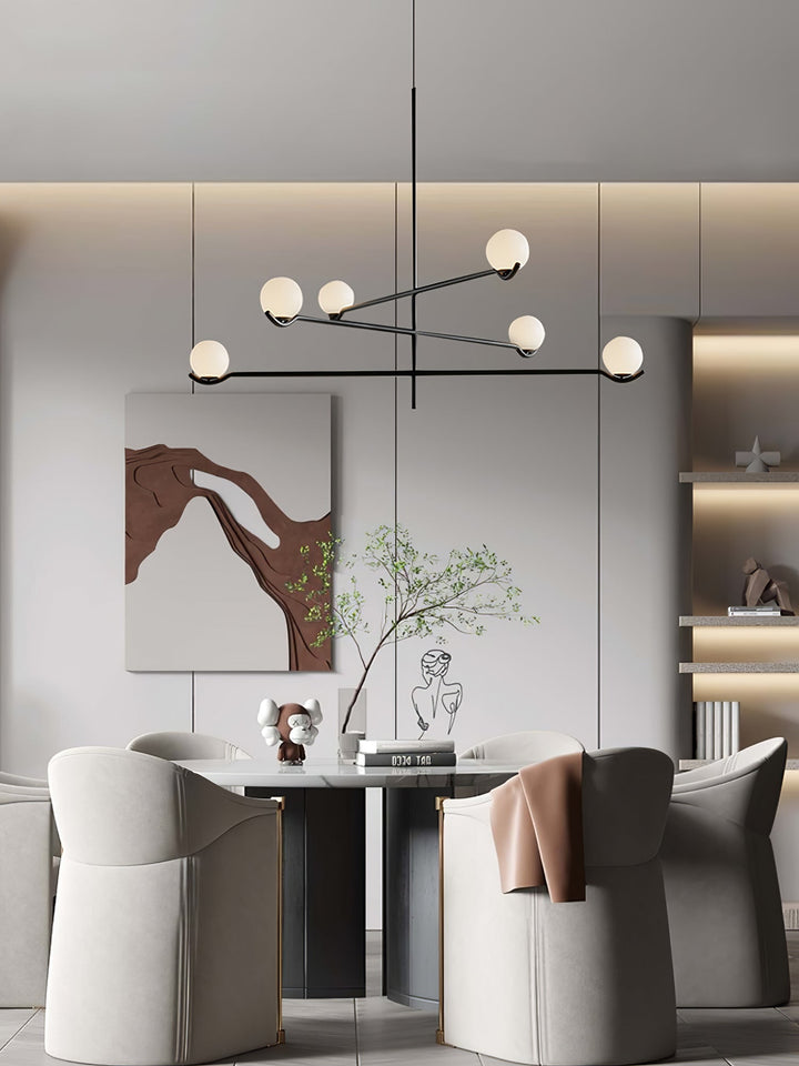 Moderne Kugel LED Pendelleuchte