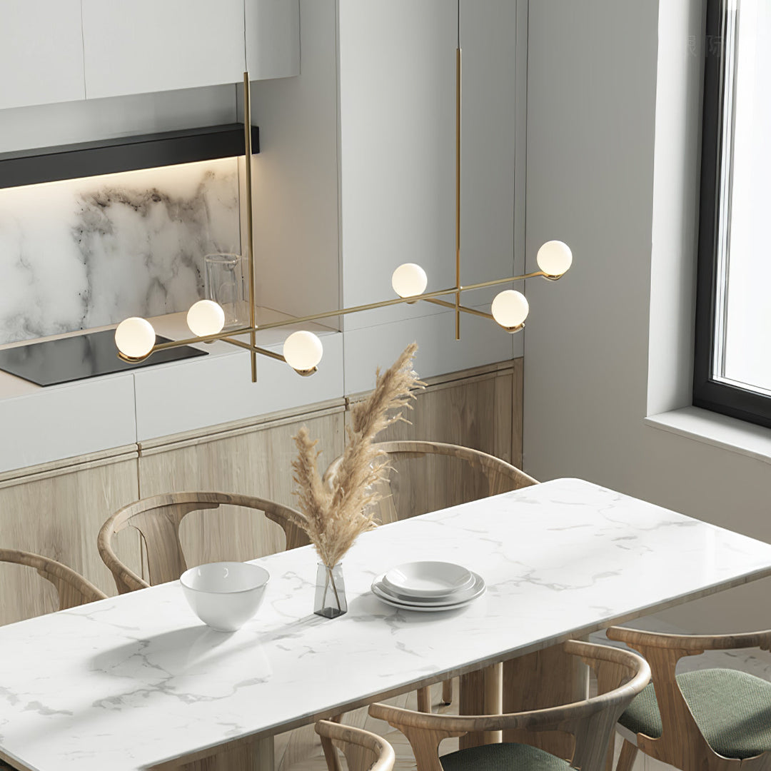 Moderne Kugel LED Pendelleuchte