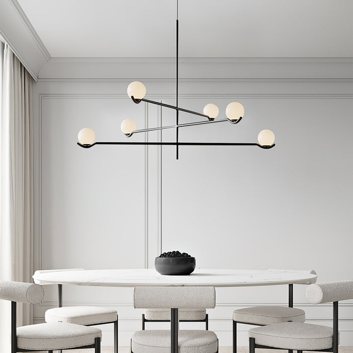 Moderne Kugel LED Pendelleuchte