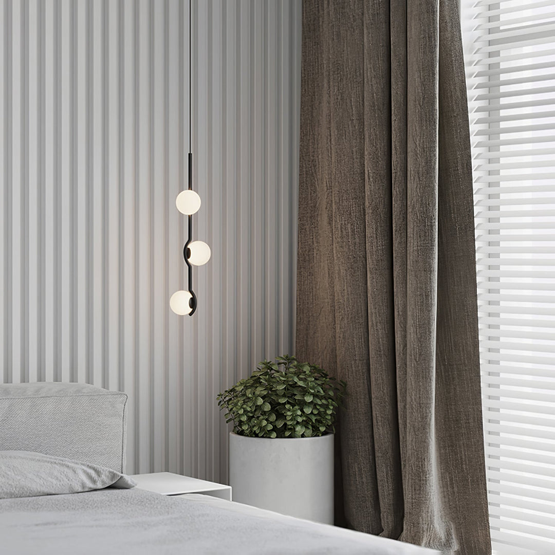 Moderne Kugel LED Pendelleuchte