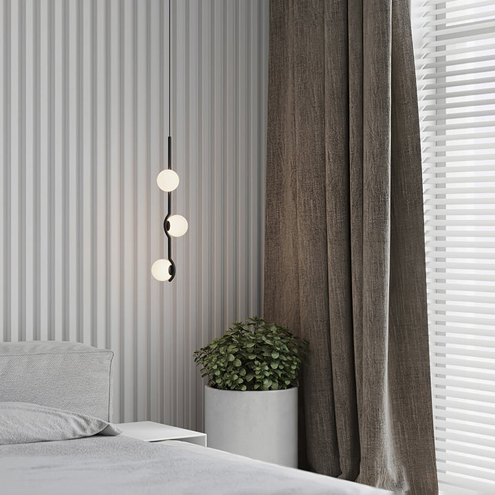 Moderne Kugel LED Pendelleuchte